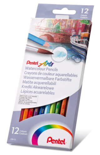 Pentel Kredki akwarelowe 12 kolorów CB912