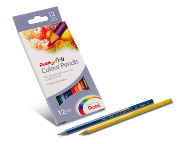 Pentel Kredki ołówkowe 12 kolorów CB812