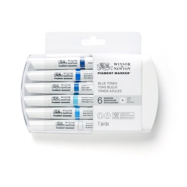 Pigment Marker Winsor&Newton kpl.6 Set Blue Tones