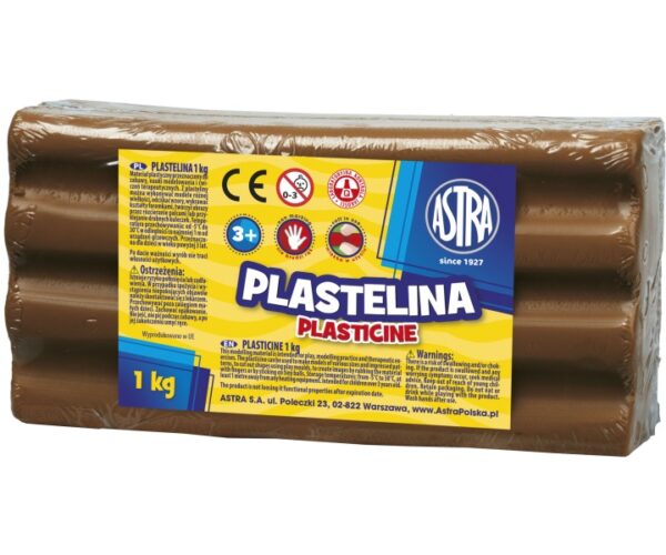 Plastelina Astra 1kg Brązowa 303111022