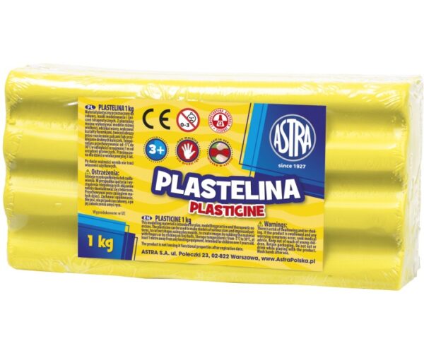 Plastelina Astra 1kg Cytrynowa 303111004