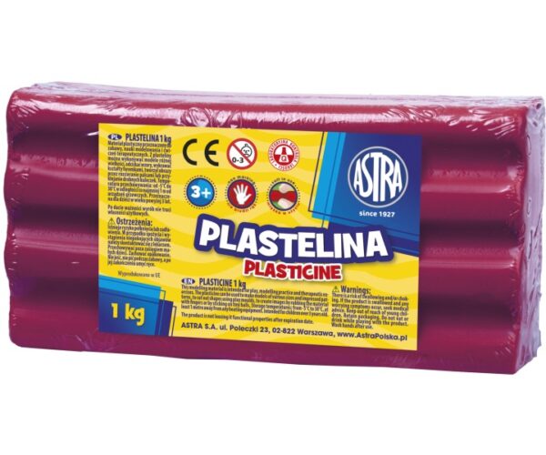 Plastelina Astra 1kg Purpurowa 303111009