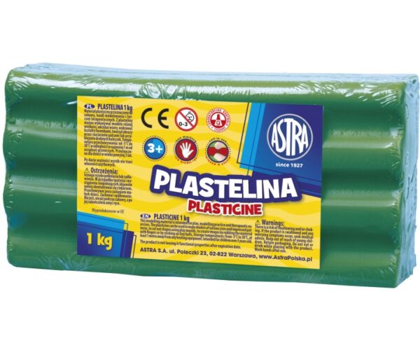 Plastelina Astra 1kg Zielona 303111015