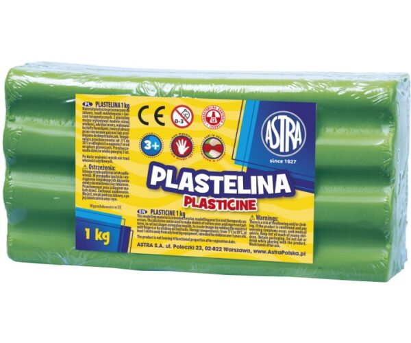 Plastelina Astra 1kg Zielona Jasna 303111016