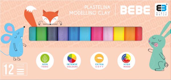 Plastelina Interdruk 12kol. BB Kids Pastel