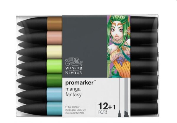 ProMarker Winsor&Newton 2-str. Zestaw 12+1 Manga