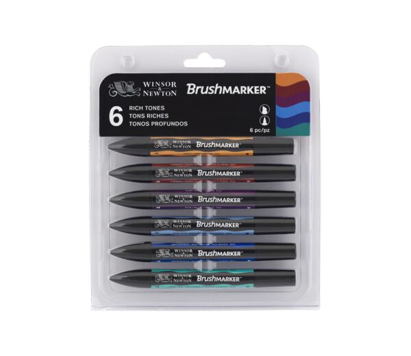 ProMarker Winsor&Newton 2-str. Zestaw 6kol. Rich T