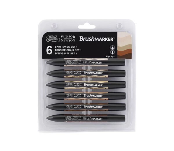 ProMarker Winsor&Newton 2-str. Zestaw 6kol. Skin T