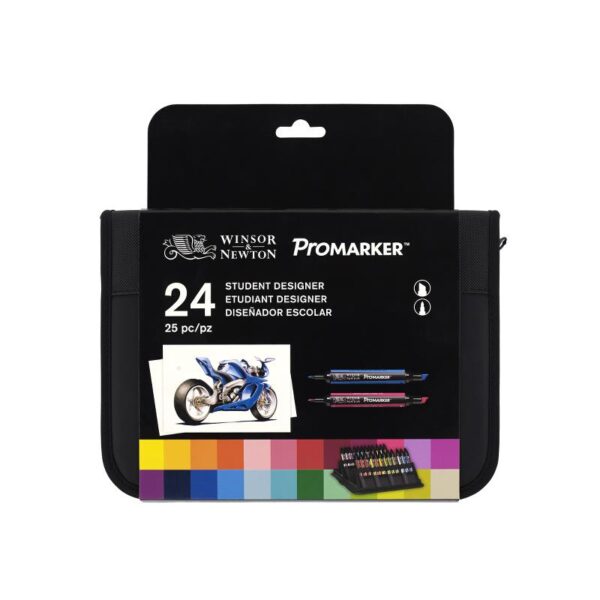 ProMarker Winsor&Newton 2-str. Zestaw Etui 24 kol.