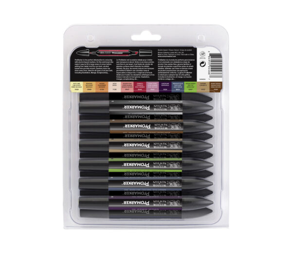 ProMarker Winsor&Newton 2-str.Zestaw 12+1 Manga S