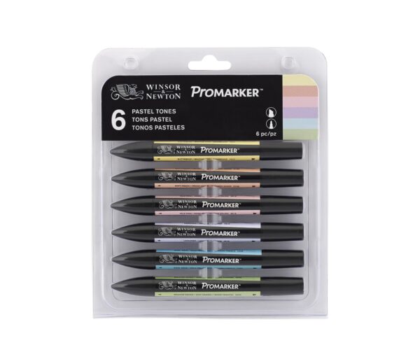 ProMarker Winsor&Newton 2-str.Zestaw 6kol. Pastel