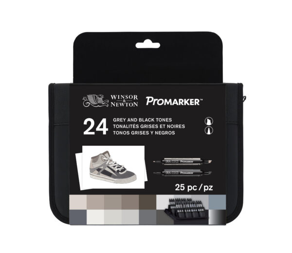 ProMarker Winsor&Newton Zestaw Etui 24kol. Greys