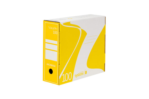 Pudełko do archiwizacji VauPe 100mm Żółte