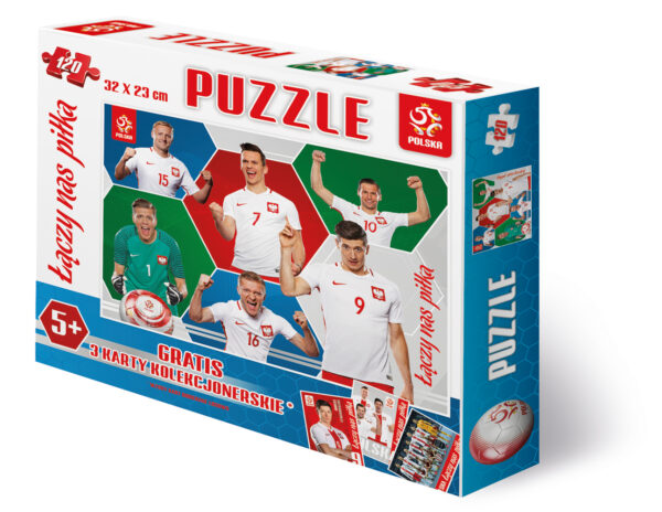 Puzzle Interdruk PZPN 120 elementów 6 Zawodników