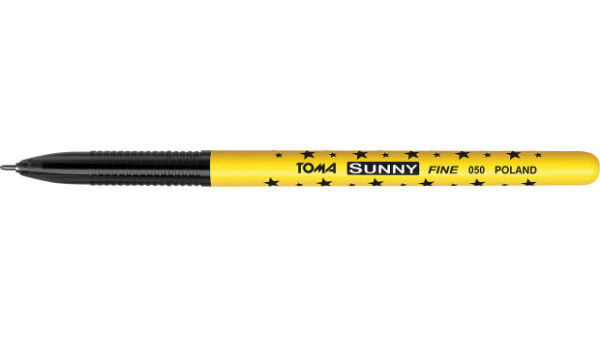 Toma długopis w gwiazdki SUNNY TO050 Czarny