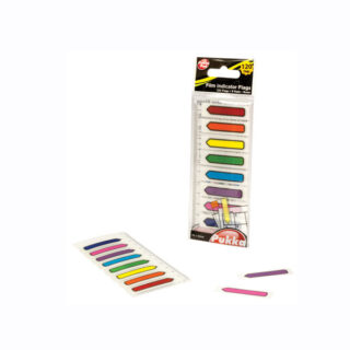 Zakładki indeksujące 45x12mm z linijką Pukka