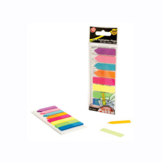 Zakładki indeksujące 45x12mm z linijką Pukka