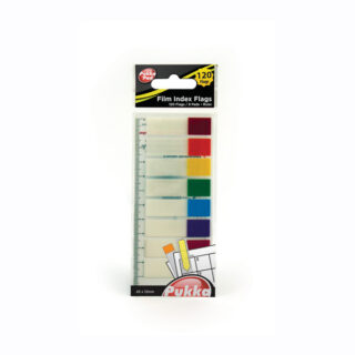 Zakładki indeksujące Pukka 45x12mm z linijką Neon