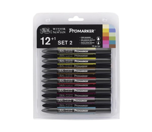 ProMarker Winsor&Newton 2-str. Zestaw „2” 12kol.