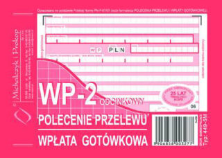 Ak polecenie przelewu 2-odc. 449-5