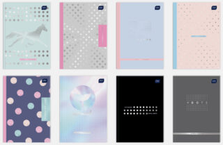 Brulion A5/64# Interdruk Kropki Oprawa Półtwarda