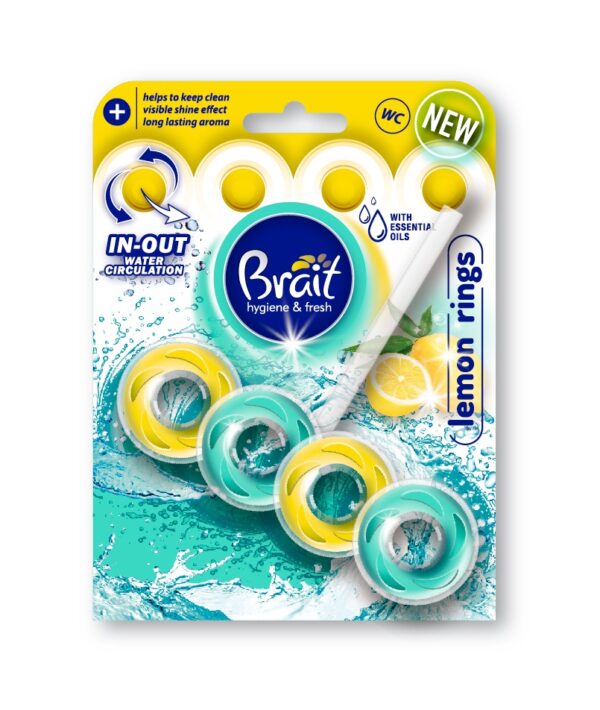 C Brait WC kostka Rings Lemon 40g