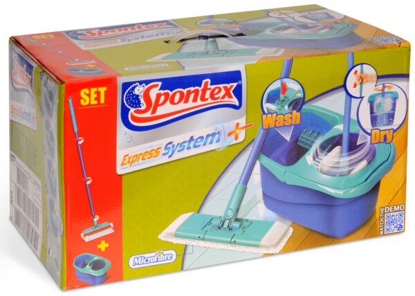 C Spontex Mop Express System+ Płaski + Wiadro