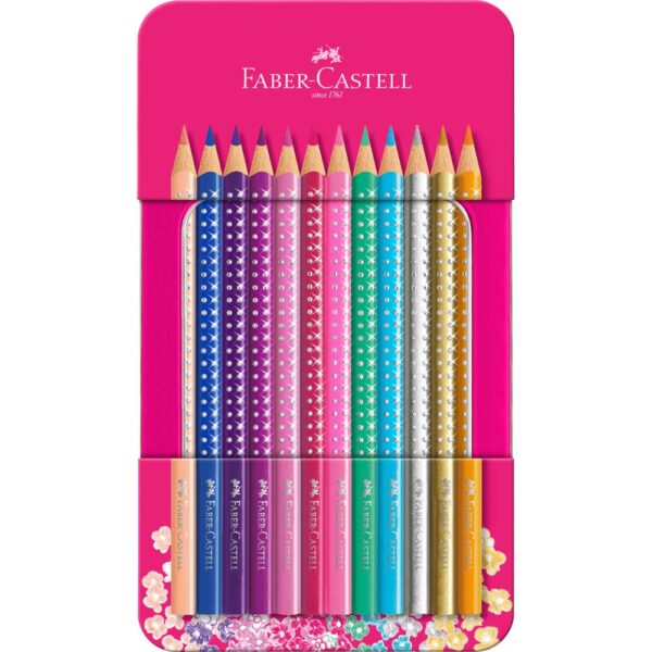 Faber-Castell Kredki ołówkowe Sparkle 12kol.metal