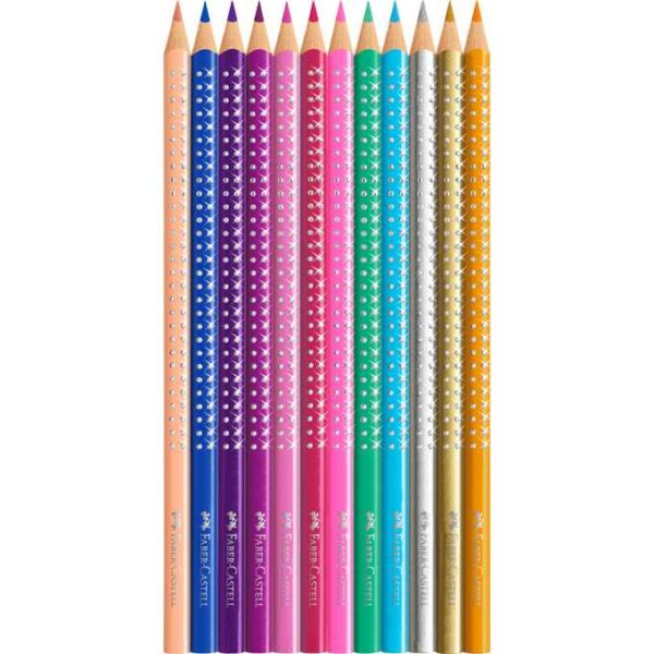 Faber-Castell Kredki ołówkowe Sparkle 12kol.metal