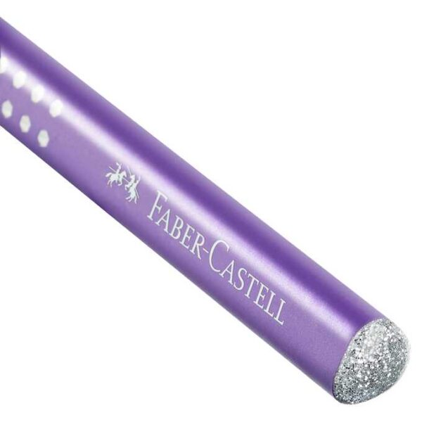 Faber-Castell Ołówek Sparkle Jumbo B fioletowy