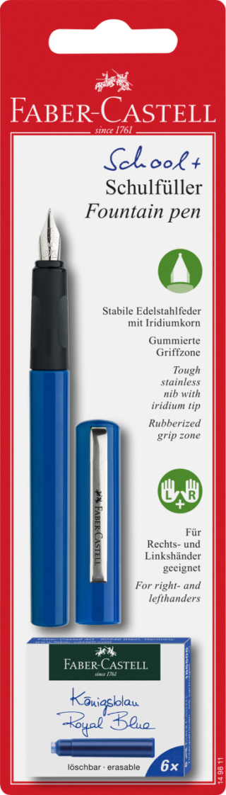 Faber-Castell Pióro wieczne szkolne niebieskie