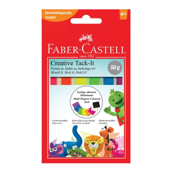 Faber-Castell masa mocująca Tack-It 50g Mix kolor