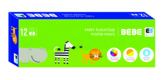 Farby plakatowe Interdruk 12kol. B&B Kids