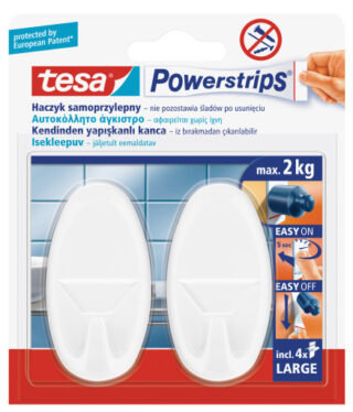 Haczyki Tesa samoprzylepne PowerStrips blister a’2