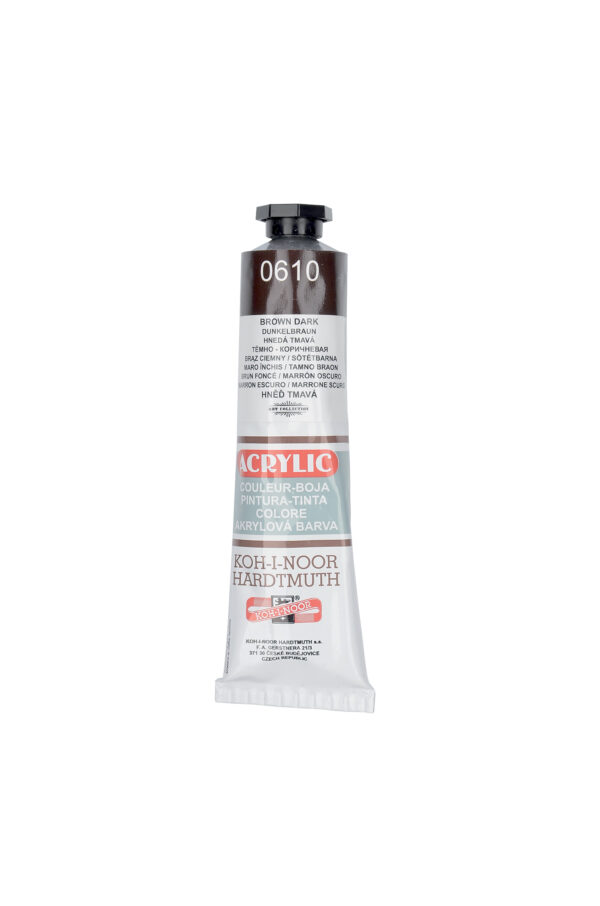 KIN Farba akrylowa 40ml 162722 Dark Brown 0610