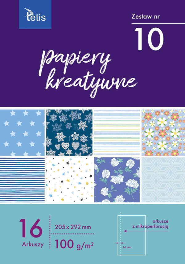 Papiery Kreatywny A3 Tetis zestaw nr 02