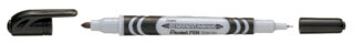 Pentel Foliopis dwustronny N65W Czarny