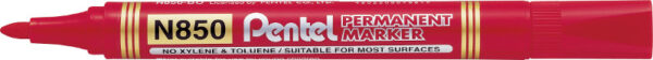 Pentel Marker permanentny okrągły N850 Czerwony