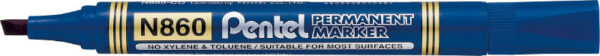 Pentel Marker permanentny ścięty N860 Niebieski