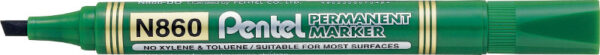 Pentel Marker permanentny ścięty N860 Zielony