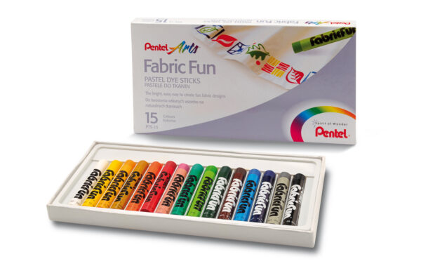 Pentel Pastele do tkanin zestaw PTS15+NM10+Koszul.