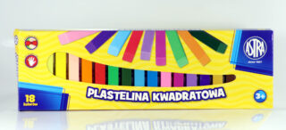 Plastelina Astra 18kol. Kwadratowa