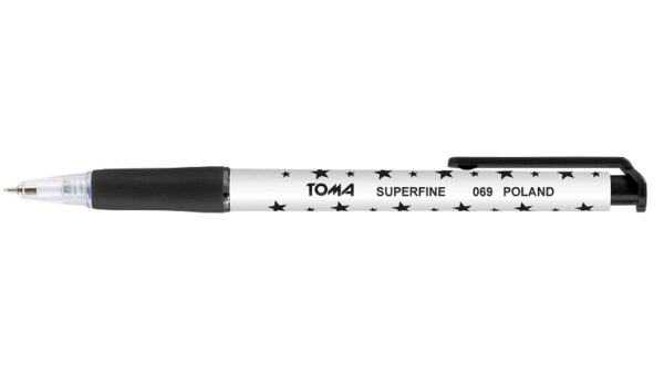 Toma długopis automat w gwiazdki 069 Czarny