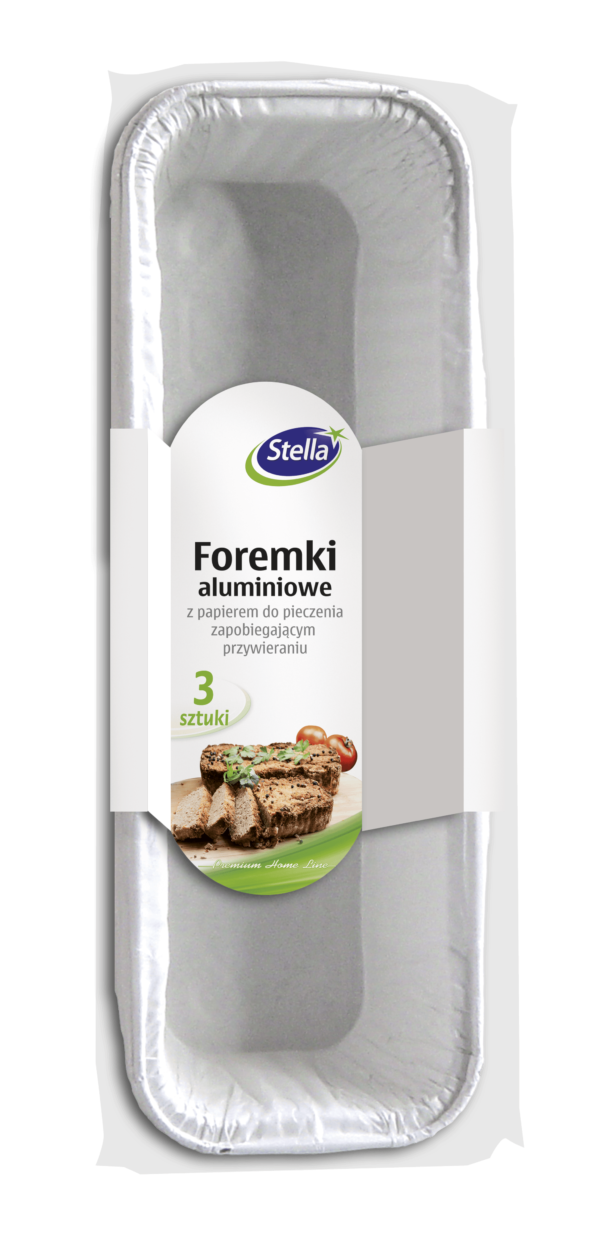 C Stella Foremki aluminiowe z papierem 3szt. Małe