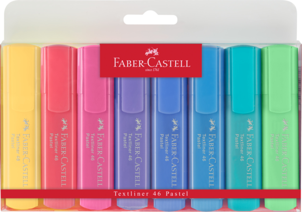 Faber-Castell Zakreślacz 1546 kpl.8szt./7kol. Etui