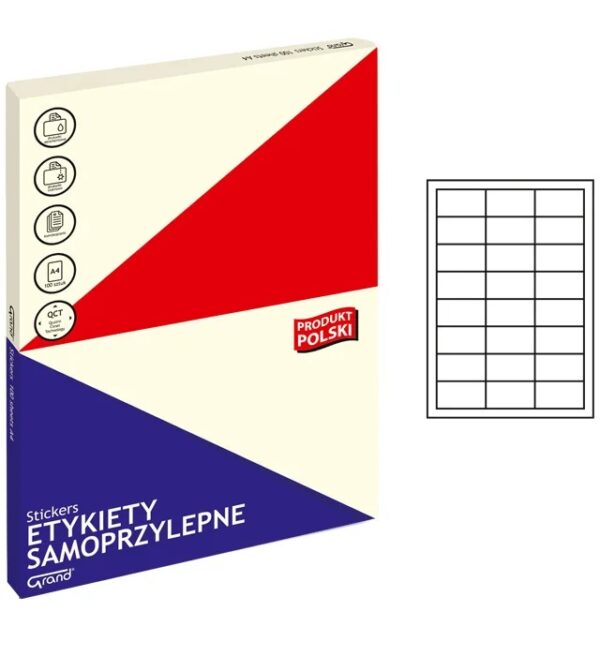 Etykieta samoprzylepna Grand 64,6×33,8 NO006