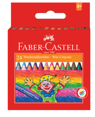 Faber-Castell Kredki woskowe 24kol. op. karton.