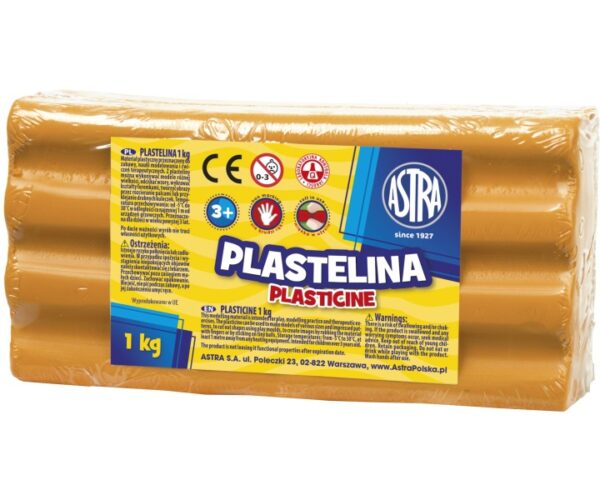 Plastelina Astra 1kg Pomarańczowa 303111005